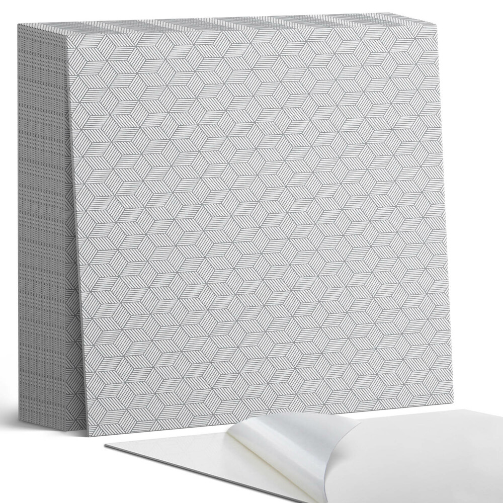 Öntapadós vinyl csempe Hatszögletű levelek dinamikus stílusban