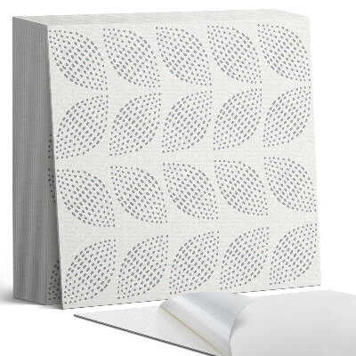 Öntapadós vinyl csempe Leveles motívum pöttyökkel