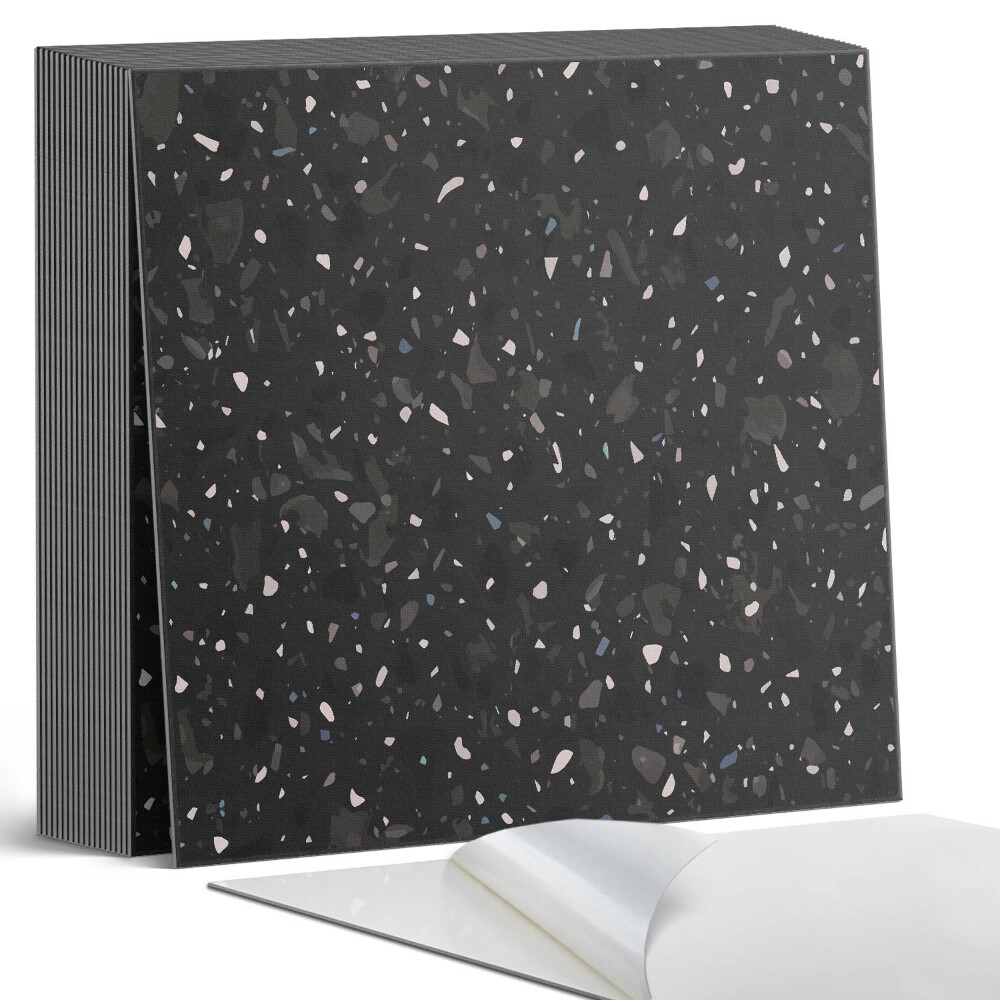 Vinyl padló Terrazzo minta absztrakt formákban