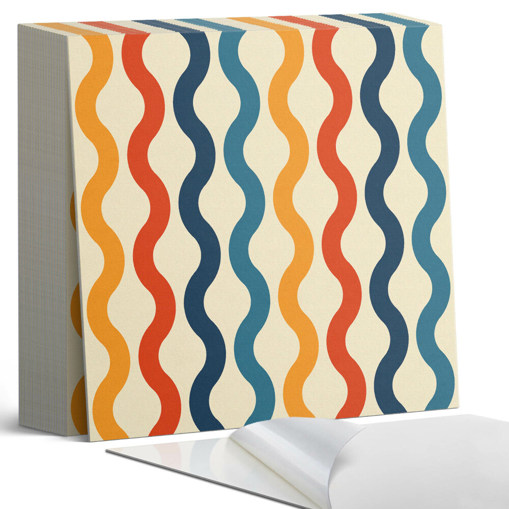 Öntapadós vinyl csempe Ritmikus hullámok harmonikus elrendezésben