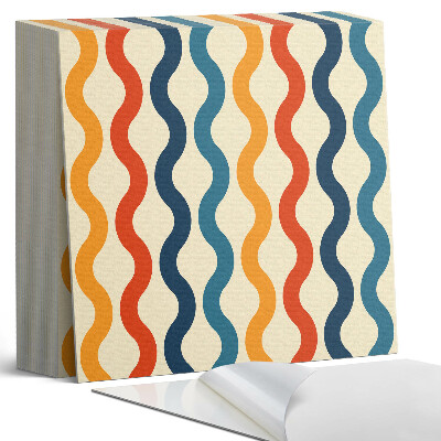 Öntapadós vinyl csempe Ritmikus hullámok harmonikus elrendezésben