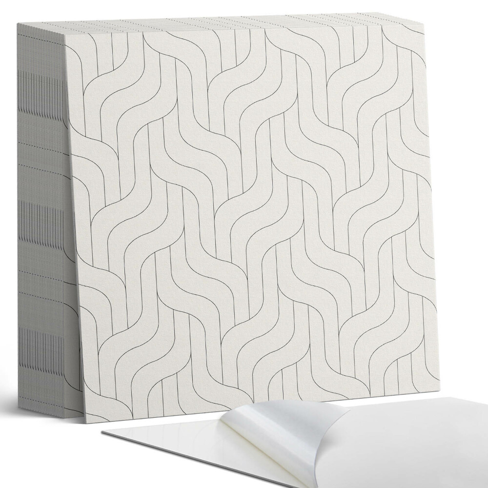 Vinyl csempe Geometriai hullámok harmonikus mintázatban