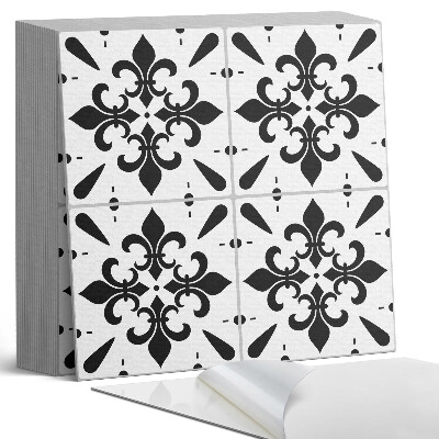 Vinyl padló Virágos díszítések finom részletekben