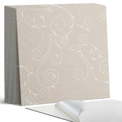 Öntapadós vinyl csempe Finom spirál- és levélminták