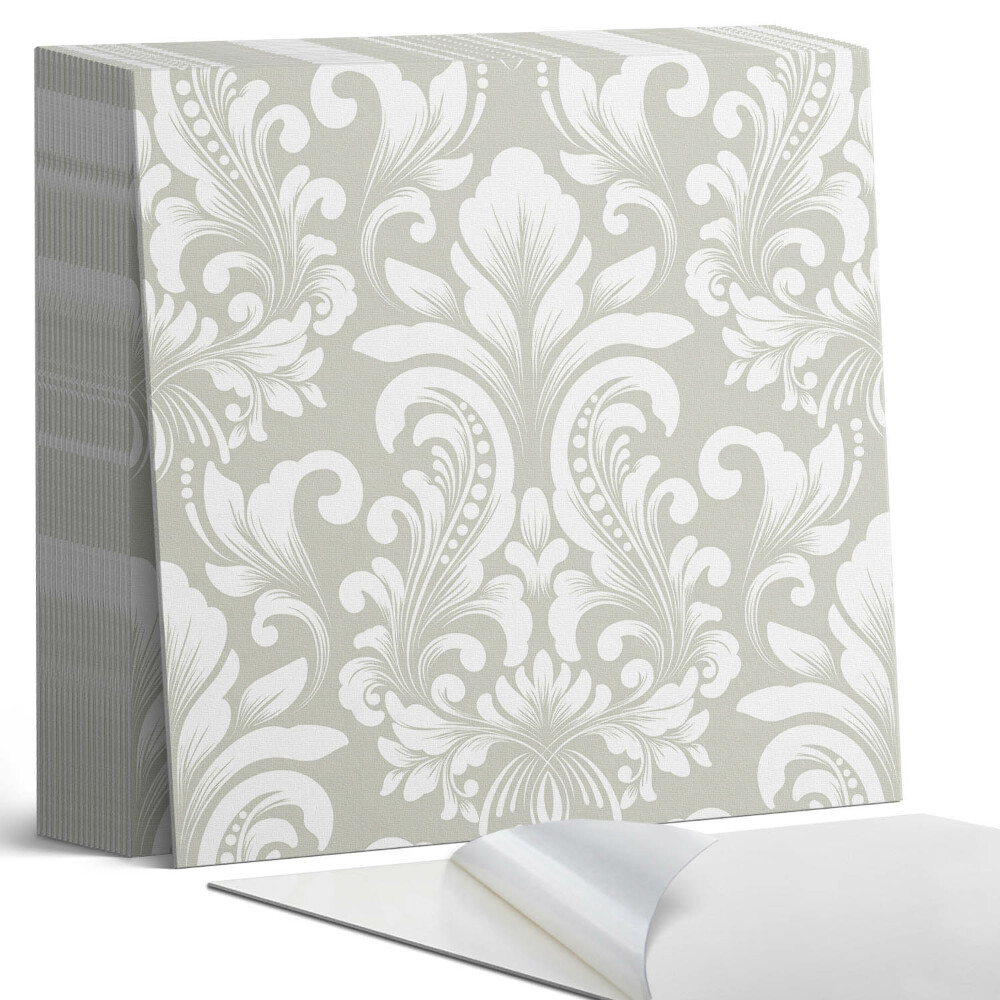 Öntapadós vinyl csempe Növényi motívum dekoratív részletekkel