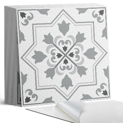 Öntapadós vinyl csempe Harmonikus árnyalatú virágminta