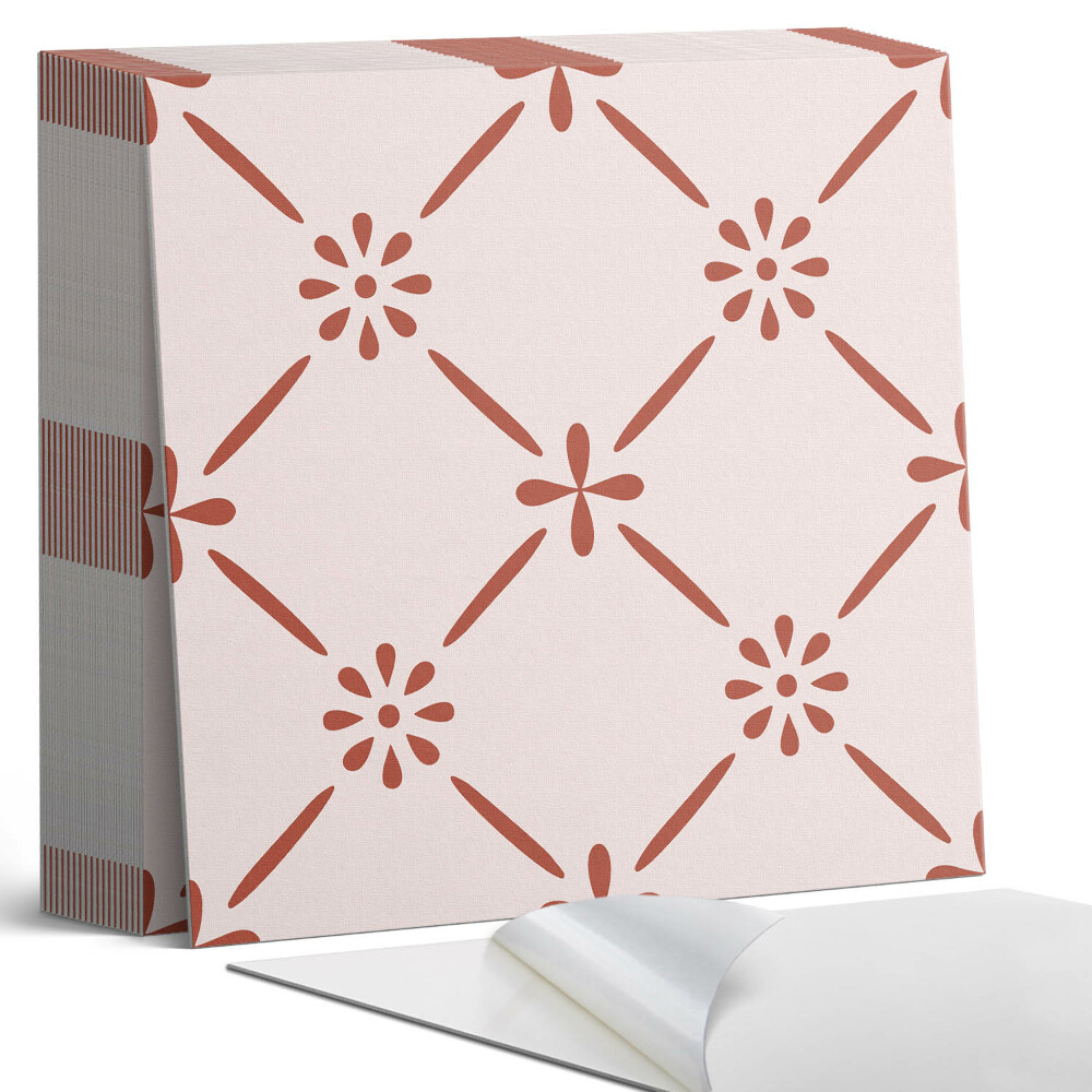 Vinyl csempe Virágminta elegáns változatban