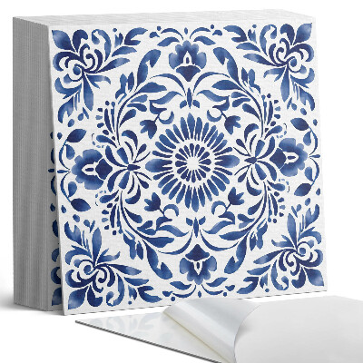 Öntapadós vinyl csempe Virágmotívum díszítőelemekkel