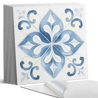 Öntapadós vinyl csempe Virágmotívum a csempéken