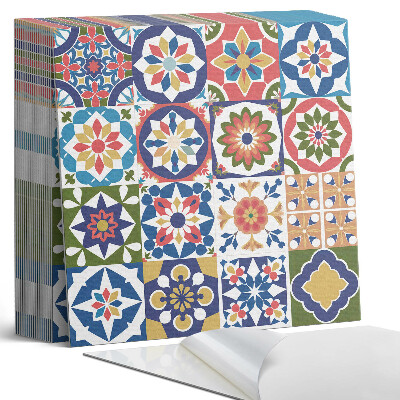 Vinyl padló Mozaik négyzetek vonzó elrendezésben