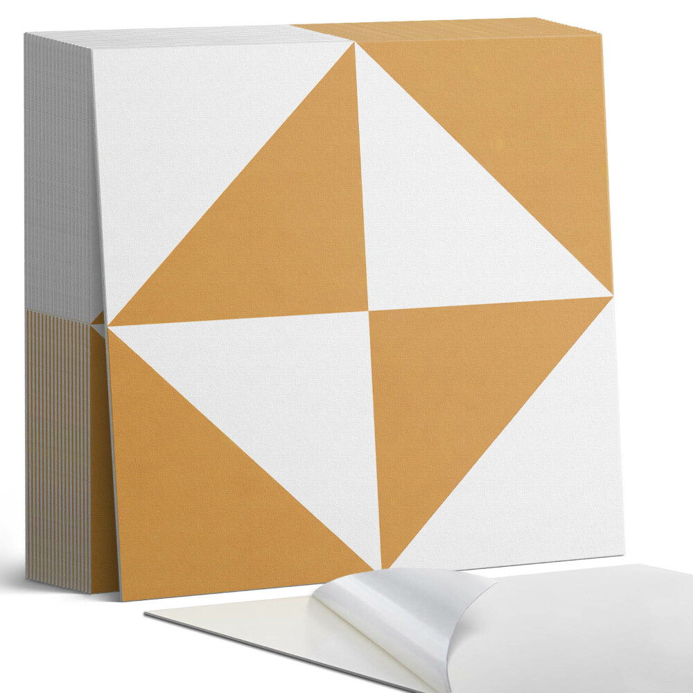 Vinyl csempe Háromszög alakú minták négyzet alakú keretekben