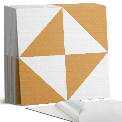 Vinyl csempe Háromszög alakú minták négyzet alakú keretekben