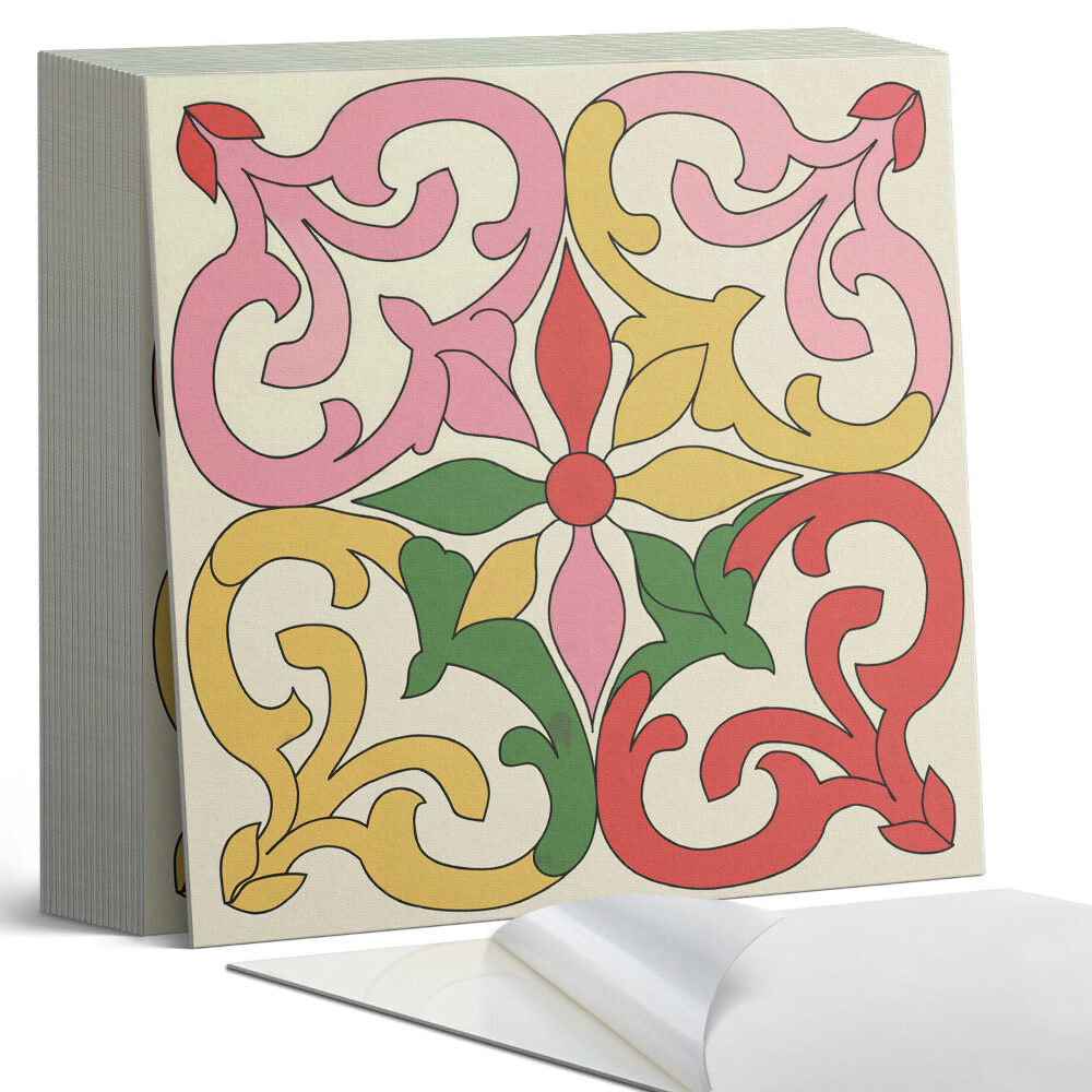 Vinyl csempe Virágmotívum díszítő részletekkel