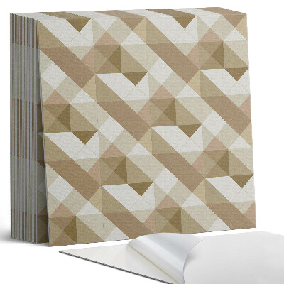 Öntapadós vinyl csempe Földes formák geometrikus stílusban