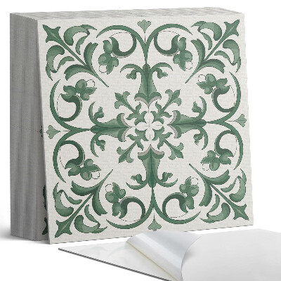 Öntapadós vinyl csempe Növényi motívum virágos részletekkel