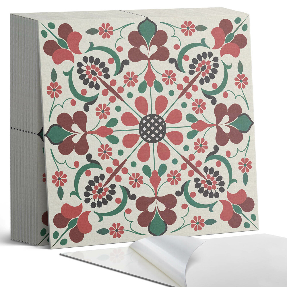 Vinyl csempe Virágharmónia szimmetrikus stílusban