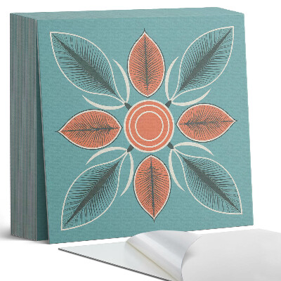 Vinyl padló Virágmotívum zöld levelekkel