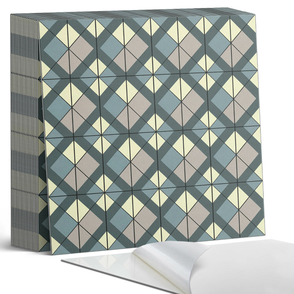 Vinyl padló Kockás geometrikus minta