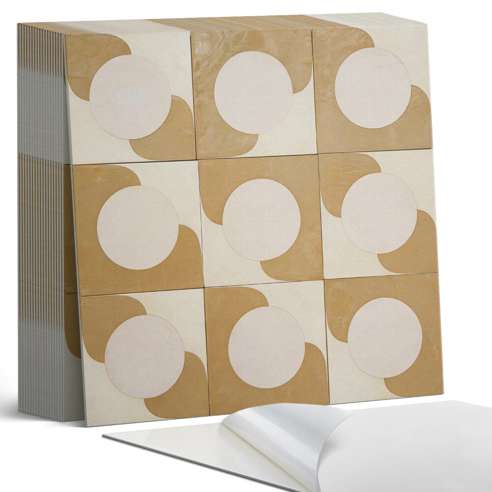 Vinyl csempe Geometriai körök és ívek mintája