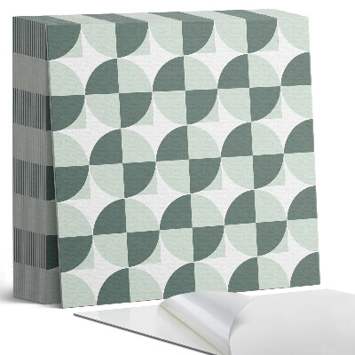 Öntapadós vinyl csempe Körök és négyzetek geometrikus stílusban