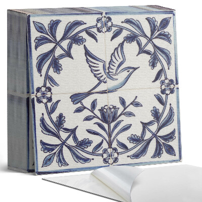 Vinyl csempe Madármotívum a zöld növényzet között