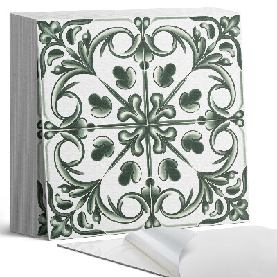 Öntapadós vinyl csempe Növényminta csempe formájában