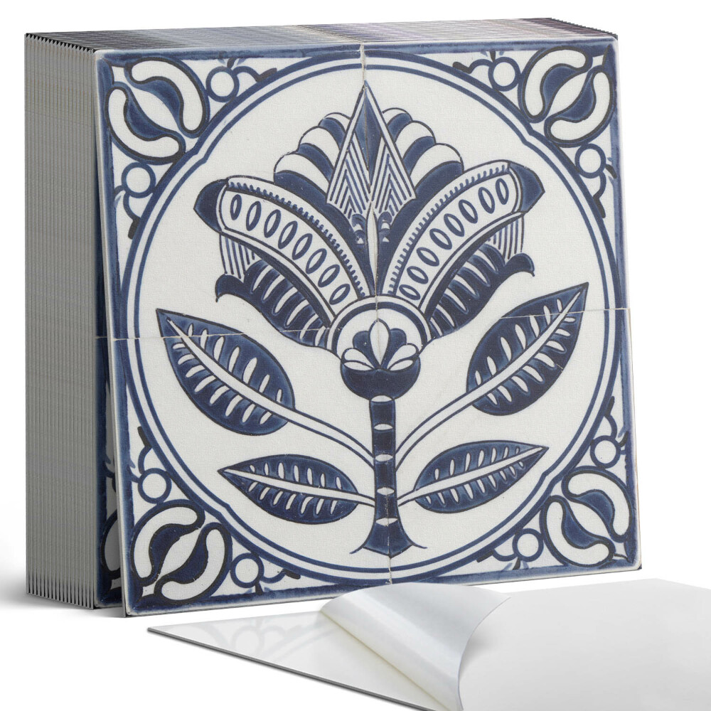 Vinyl csempe Virágmotívum kerámia stílusban