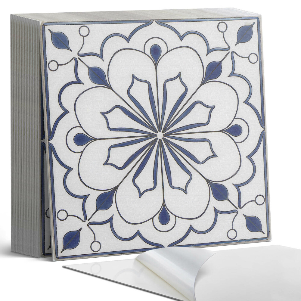 Vinyl padló Virágmotívum kerámia stílusban