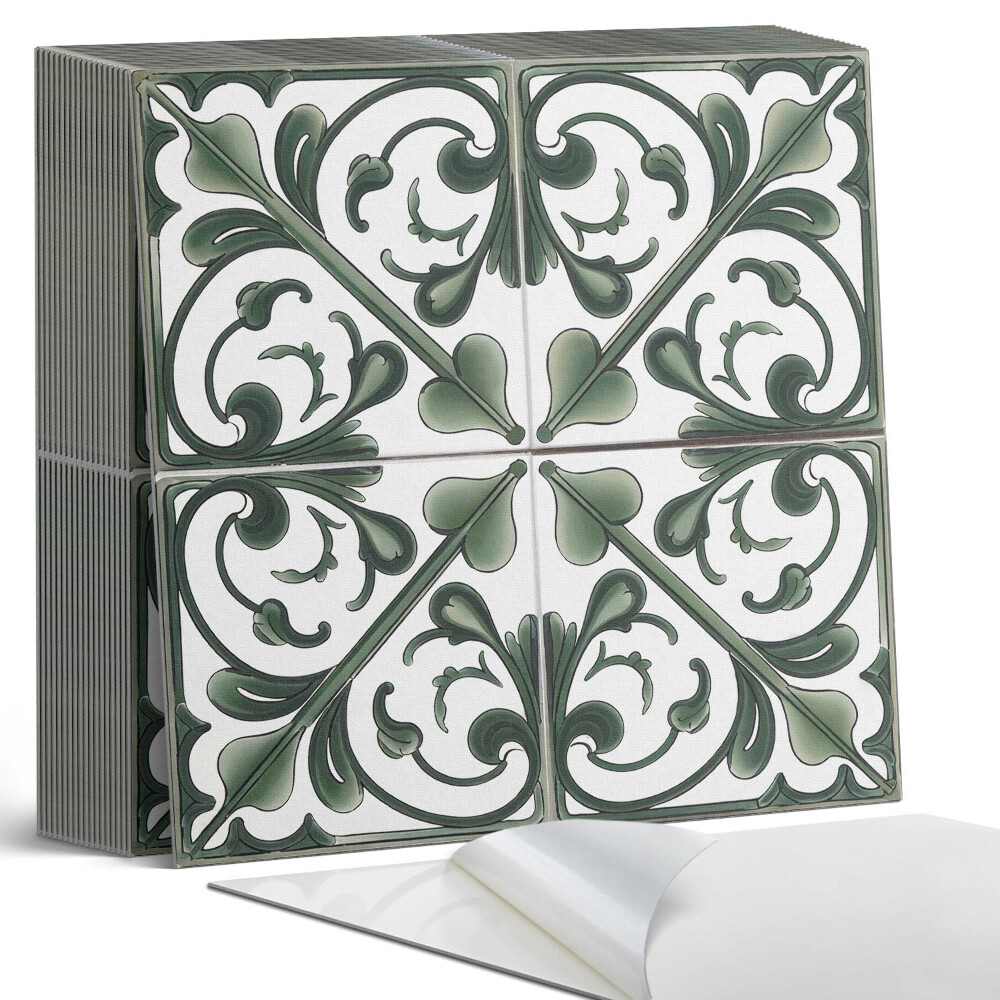 Öntapadós vinyl csempe Növényi díszek gyönyörű kombinációban