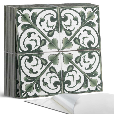 Öntapadós vinyl csempe Növényi díszek gyönyörű kombinációban