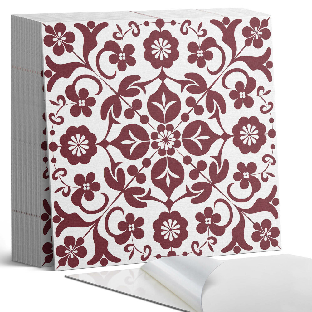 Vinyl csempe Virágminta dekoratív részletekkel