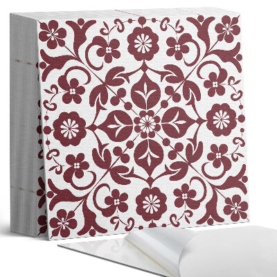 Vinyl csempe Virágminta dekoratív részletekkel