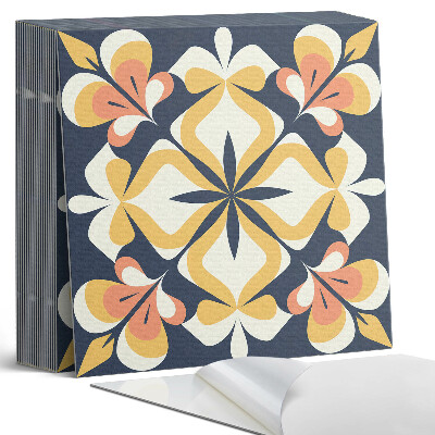 Vinyl padló Virágmotívum geometria formájában