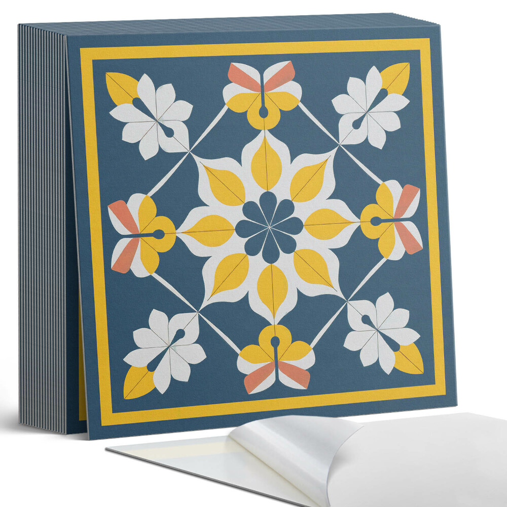 Vinyl padló Virágos harmónia szimmetriában