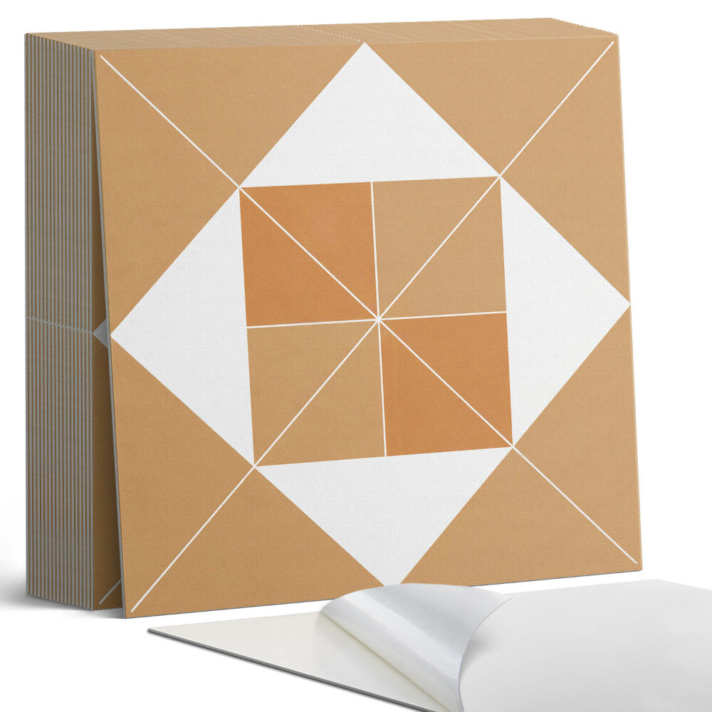 Öntapadós vinyl csempe Absztrakt geometria színekben