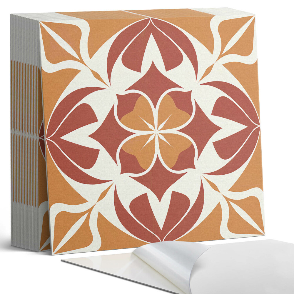 Vinyl csempe Növényi motívum szimmetrikus elrendezésben