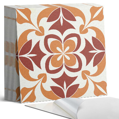 Öntapadós vinyl csempe Virágmotívum zöld levelekkel