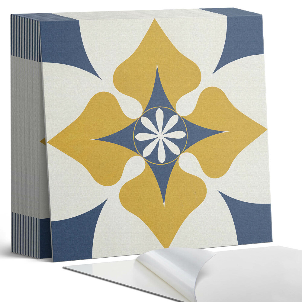 Öntapadós vinyl csempe Harmonizált formájú virágmotívum