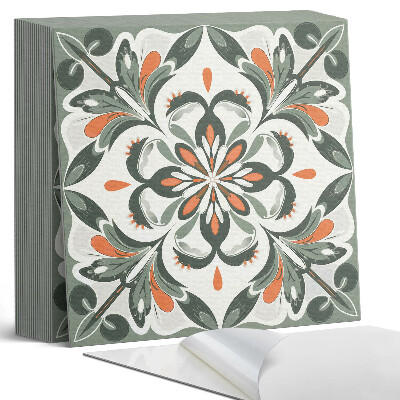 Vinyl padló Virágmotívum zöld levelekkel