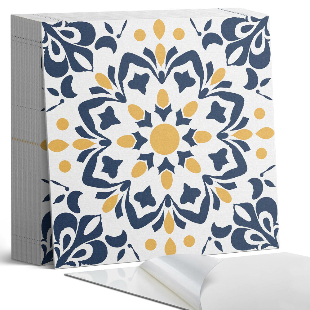 Öntapadós vinyl csempe Virágos mandala művészi stílusban