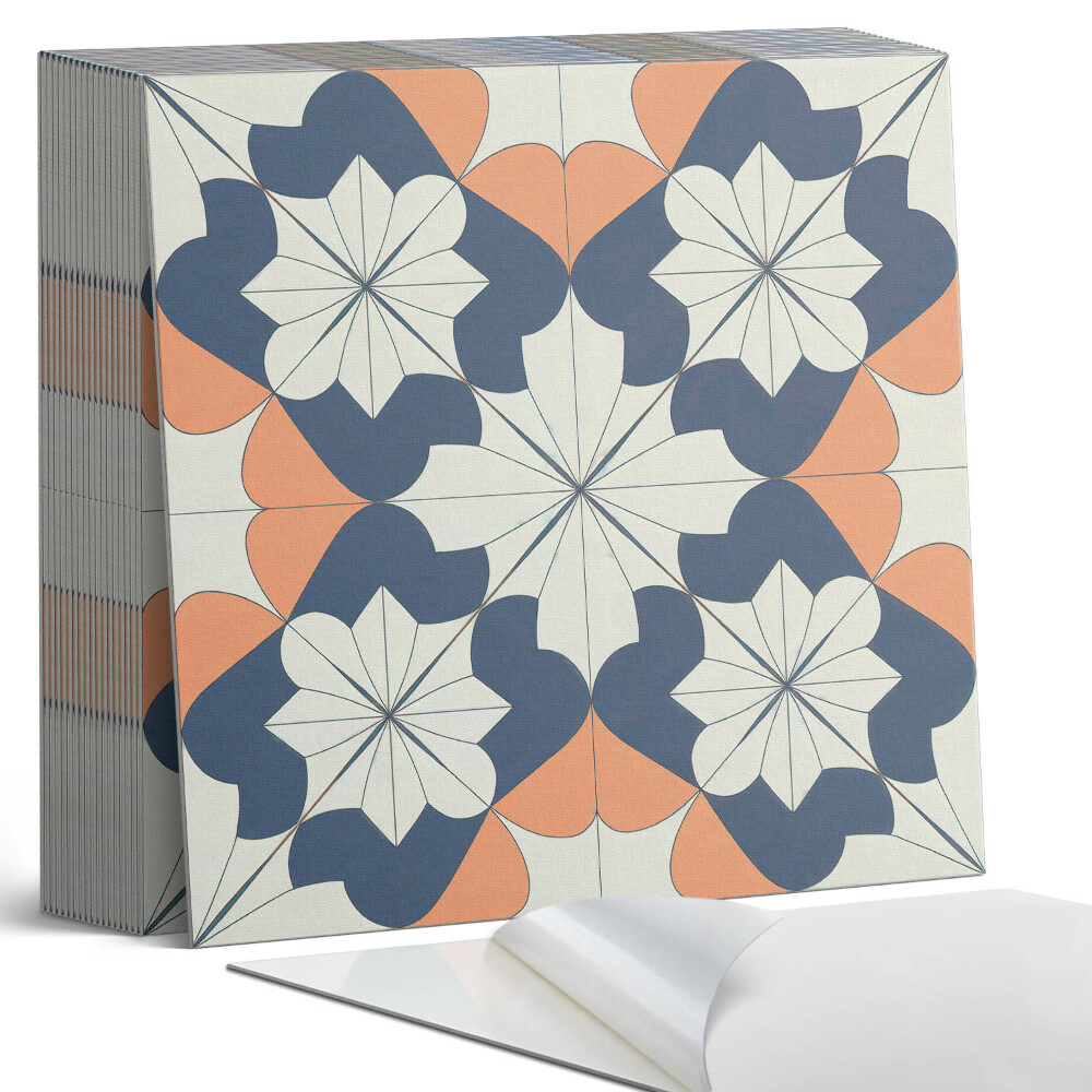 Vinyl csempe Virágos geometrikus motívum