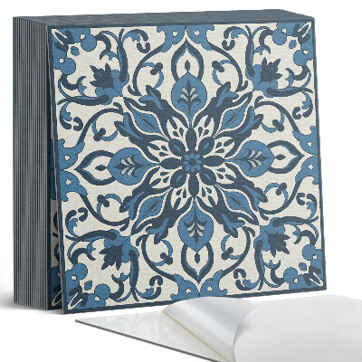 Vinyl csempe Virágminta zöld levelekkel