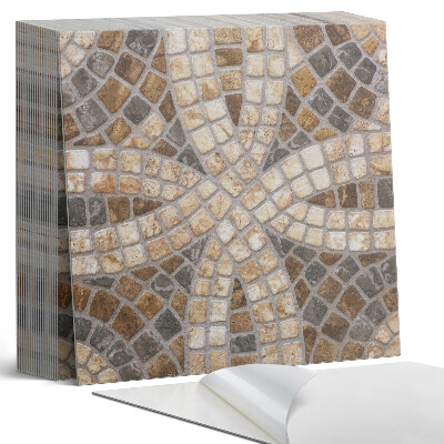 Öntapadós vinyl csempe Mozaik elrendezés szövésben