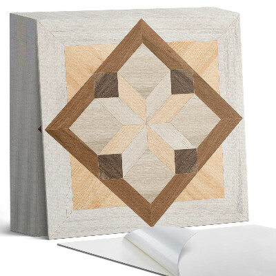 Vinyl padló Alakzatok egy geometriai négyzetben