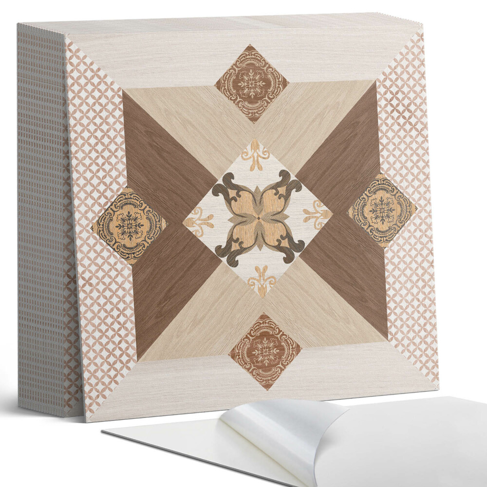 Öntapadós vinyl csempe Mozaikminta dekoratív részletekkel