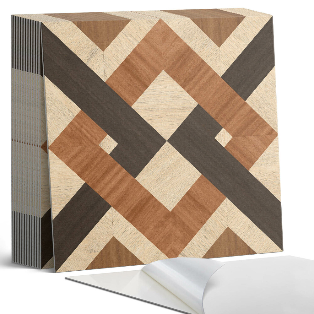 Vinyl padló Geometrikus fa motívum