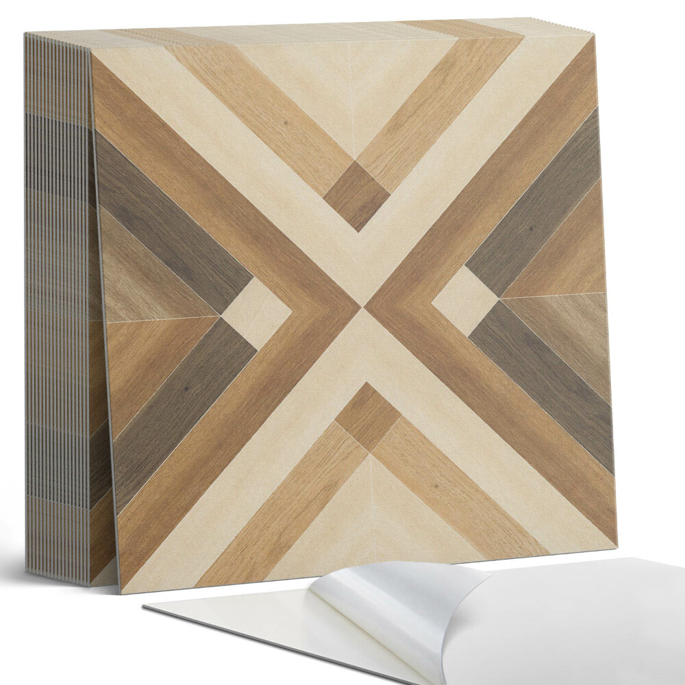 Öntapadós vinyl csempe Kockás geometrikus motívum