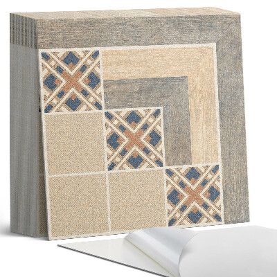 Vinyl padló Geometriai minták a csempéken