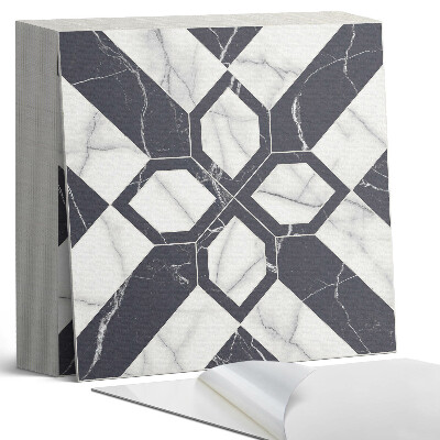 Öntapadós vinyl csempe Márványminta geometriai alakzatokban