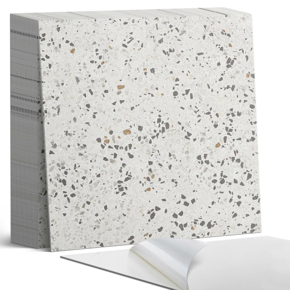 Öntapadós vinyl csempe Miniatűr kövekkel készült minta